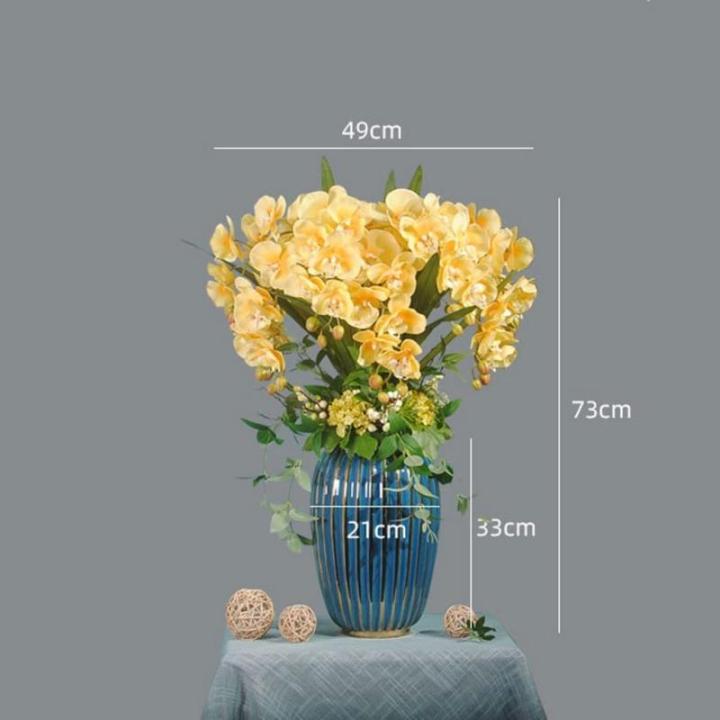 Kunstblumen Künstliche Blumen, Ochiden, Pflanzen, künstliche Orchidee im Topf, Pflanzen, Bonsai, schöne Dekoration für Hochzeit, Büro, Zuhause für jeden Anlass
