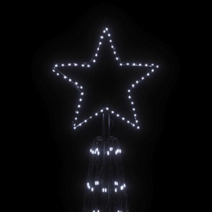 Mobili Weihnachtsbaum mit Kegel, kaltweiß, 3000 LEDs, 230 x 800 cm, Weihnachtsdekoration, Weihnachtsbaum, künstlicher Weihnachtsbaum, dünner Ständer
