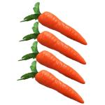 3 Sätze 3 Sets Künstliche Karotten Mini Dekor Lebensechte Gemüse Dekoration Künstliche Gemüse Requisiten Künstliches Gemüse Für Party Karotten Dekorationen 4 Stück * 3