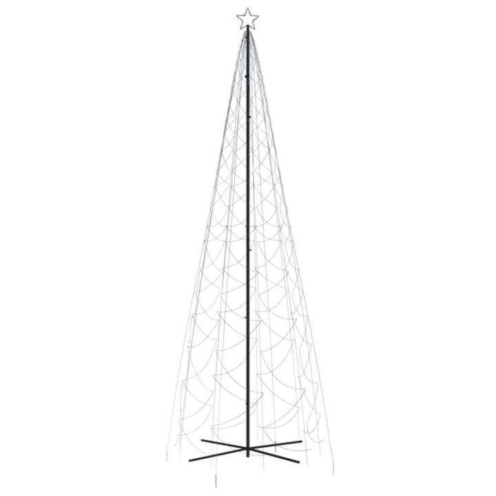 Mobili Weihnachtsbaum mit blauem Kegel, 1400 LEDs, 160 x 500 cm, Weihnachtsdekoration, Weihnachtsbaum, künstlicher Weihnachtsbaum, dünner Ständer