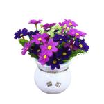 Kunstblumen Gefälschte Pflanzen, kleine künstliche Mini-Blume, für Garten, Rasen, Balkon, Büro, Bauernhaus, drinnen und draußen, Frühlings- und Sommerdekoration für jeden An