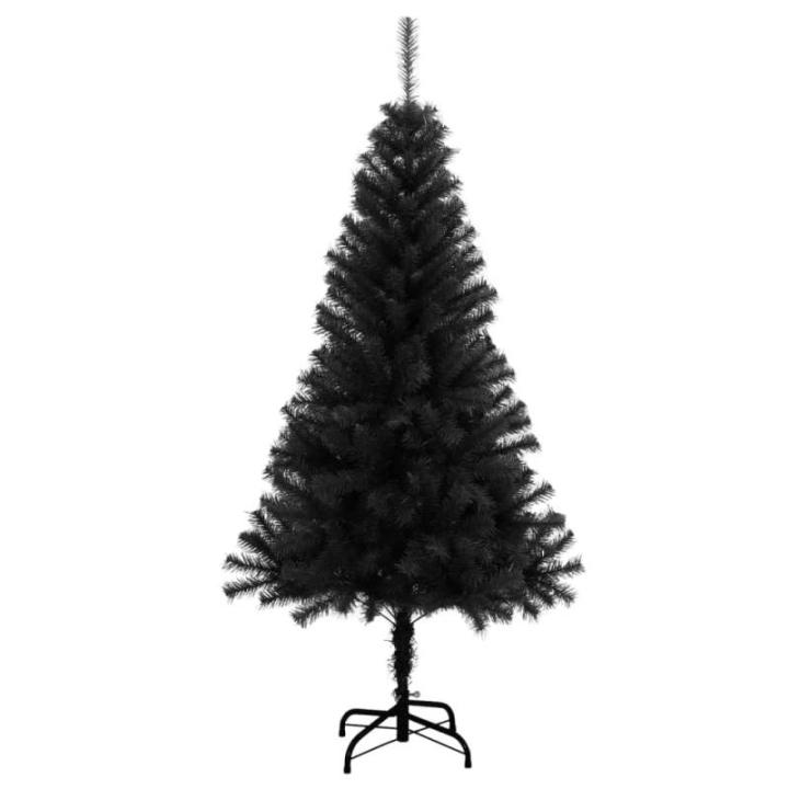 Christbaum künstlich,USB Weihnachtsbaum,Tannenbaum,Künstlicher Weihnachtsbaum mit Ständer Schwarz 150 cm PVCchristmas Tree,Weihnachtsbaum mit Beleuchtung,