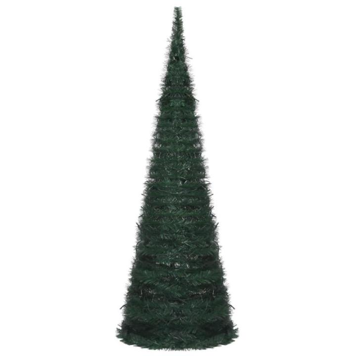 Künstlicher Pop-Up-Weihnachtsbaum mit Beleuchtung Grün 180 cm