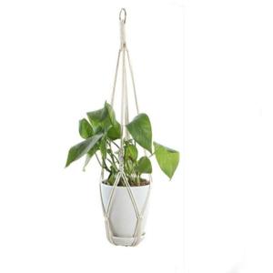 Handgemachte Macrame Betriebsaufhänger Blume/Topf Aufhänger Pot Fach for Wand-Dekoration Count/Garten Topf-Behälter for Pflanzen (Color : DTC1004)