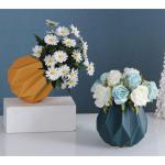 Kunstblumen Tafelaufsätze, Esszimmer, Kunstblumen in Vase, Keramik, Wohnzimmer, Veranda, dekorative Ornamente, Blumenstrauß für jeden Anlass