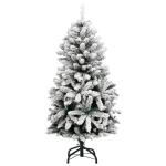 Künstlicher Weihnachtsbaum Klappbar Christbaum Kunstbaum Weihnachten Künstlicher Weihnachtsbaum Dekobaum Tannenbaum für Weihnachten Dekoration 150 LEDs & Kugeln 150 cm Grün und