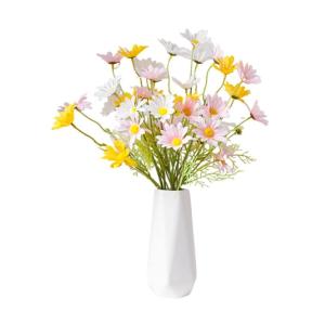 Kunstblumen Künstliche kleine Gänseblümchen-Blumen, Faux Gänseblümchen-Blumenstrauß-Arrangements für Zuhause, Partyraum, Blumendekoration, Foto-Requisiten für jeden Anlass