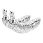 6 STK Disco-Banane Hängende Discokugel Reflektierende Discokugel Gefälschte Banane Bühnenbeleuchtungskugel Reflektierendes Disco-Ornament Bananenverzierung Bananenfigur Glas