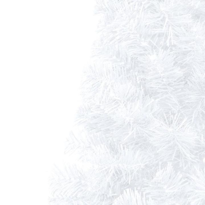 Künstlicher Halb-Weihnachtsbaum Beleuchtung Kugeln Weiß 240 cmWeiß und Rose