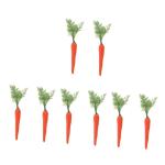 8 STK Plastik gemüse osterdekoration für Ostern Lebensmittelgeschäft Karottendekor pflanzliche Modelle schmücken gefälschtes Gericht Dekorationen gefälschte