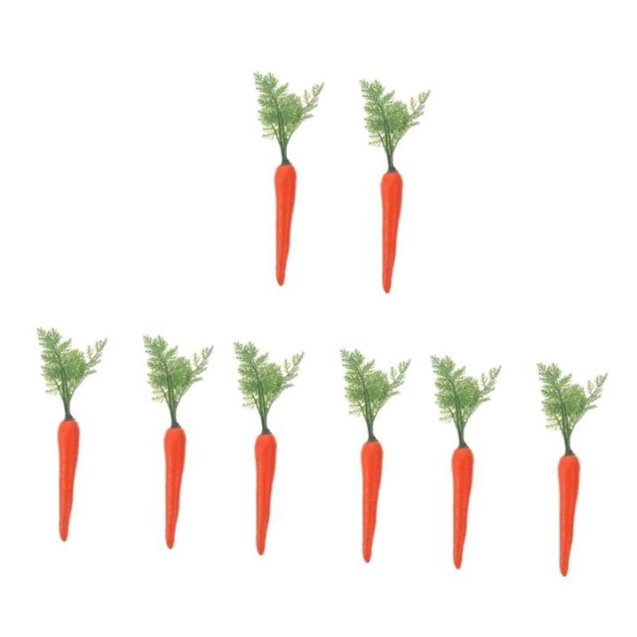 8 STK Plastik gemüse osterdekoration für Ostern Lebensmittelgeschäft Karottendekor pflanzliche Modelle schmücken gefälschtes Gericht Dekorationen gefälschte