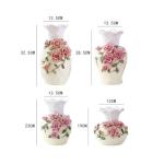 Dekorative Dekoration für Zuhause: Blumenarrangements im chinesischen Stil, getrocknete Blumen, TV-Schrankdekoration, Kunsthandwerk, Keramik (Hellgelb, M)