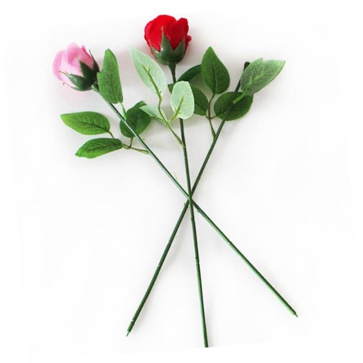 120 STK Rosenstiel Blumen Machen simulierte Blumenstiele Kunstblätter künstliche blüten Artificial künstliche Rosen bastelt Blumendraht Material für künstliche Blumen Draht.