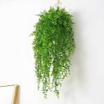 4 stuks groene kunstmatige hangende planten plastic planten nep klimop wijnstok nep-planten, kunstmatige trailing planten voor muur indoor buiten tuin bruiloft wanddecoratie