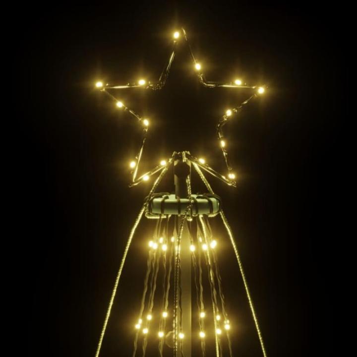 Led-kerstboom met haringen, warm wit, 1134 leds, 800 cm