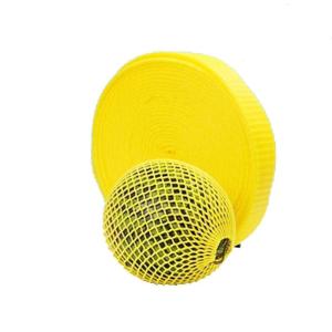 Kleur Fruitschuim Netto Hoes Set Pocket Long Roll Schokdemper Beschermende verpakking Groente Kiwi Bloemkool Appel Cantaloupe Mango (Kleur: 9cmx20m Geel, Maat: 1 Roll)