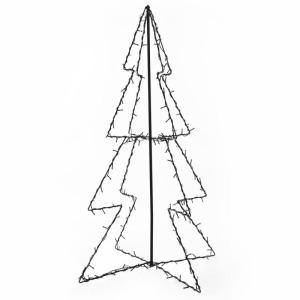 Weihnachtsbaum in Kegelform 160 LEDs Indoor & Outdoor 78x120 cm