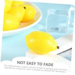 18 STK Mini-Zitronenimitat Miniaturen Obstladen-Zitronen-Dekor partydekorationen Mini-Spielzeug künstliche Zitronen bastelzeug Zitrone schmückt Zitronenornament PVC Yellow