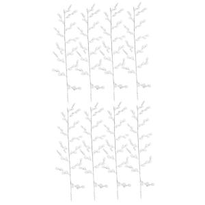 8 Stück Acryl Künstliche Blumenhandwerk Perlen Acryl Zweig Blütenknospen Zweig Hochzeit Party Heimdekoration Künstliche Ranke