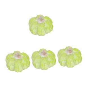 Pompoen Collectie Figuur Herfst Glazen Halloween Standbeeld Oogst Levensechte Simulatie - Decor Outdoor Retro Decor Keramische Accessoires 4 Stuks Desktop-Decor