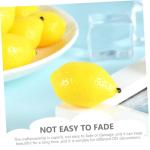 12 STK Mini-zitronenimitat Tropisches Fruchtdekor Partydekorationen Künstliche Frucht Künstliche Zitronen Klein Realistische Zitrone Gefälscht Miniatur-Zitrone Yellow PVC