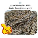 Simulations-Strohziegel-Dach-Upgrade,Künstliche Plam-Stroh-Strohdachziegel,Wartungsfrei, für Tiki-Bar-Zubehör,Gartenterrasse,Pavillons,Wandhäuser (Größe: 2 Stück,Farbe: Feue