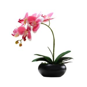 Kunstblumen Künstliche Pflanzen, gefälschte Orchideenpflanzen auf dem Tisch, Blumenarrangements oder Orchideendekoration für Zuhause, Küchenparty, gefälschte Bonsai für jeden