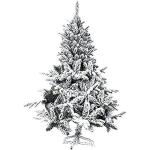 Weihnachtsbaum, Weihnachtsbaum, künstlicher Baum, Dekoration mit automatischer ausbreitung, hochwertiger, aufklappbarer, beflockter, künstlicher Weihnachtsbaum, der Neue