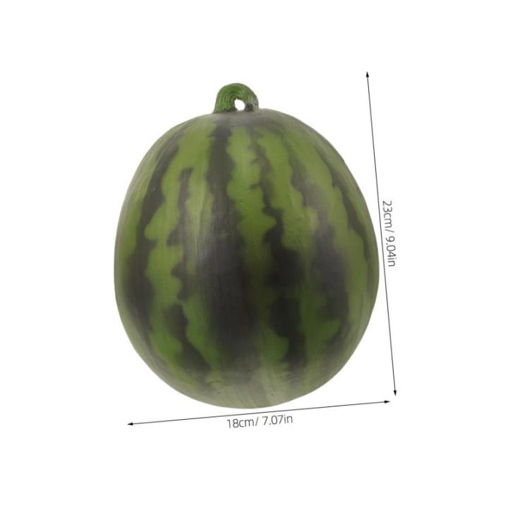 2 Stück Modell Wassermelone Fotografie Requisiten Obst Modell Requisite Künstliche Wassermelone Modell Dekor Obst Shop Simulierte Frucht Verzierung Wassermelone Ornament