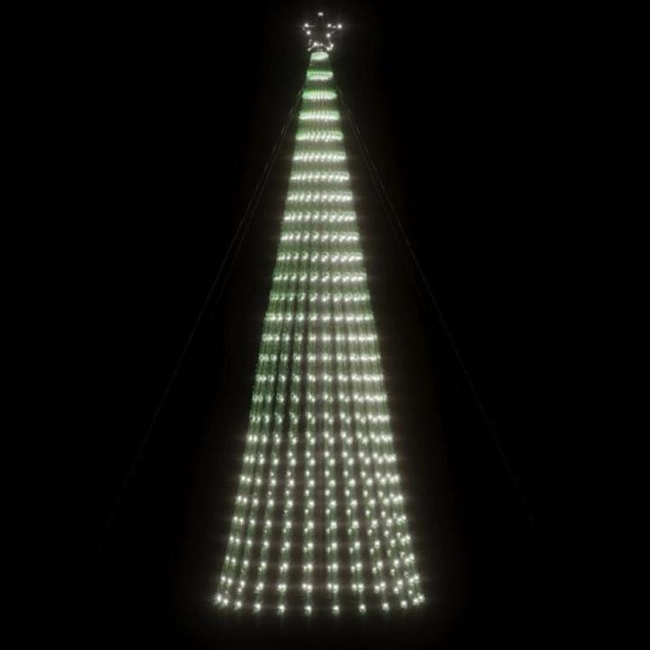LED Weihnachtsbaum Aussen Kegelform Weihnachtsbaum Metall Groß Kaltweiß 688 LEDs Tannenbaum Lichterbaum Weihnachtsdeko Aussen Weihnachtsbaum Tanne 300 cm