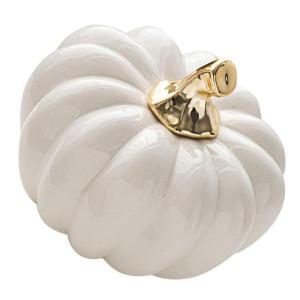 Nordic Keramische Pompoen Kunstmatige Groente Pompoen Decoraties Realistisch Pompoen Mini Pompoen Sculptuur Thanksgiving Pompoen Figuur Huishoudelijke Producten Bureau Wit