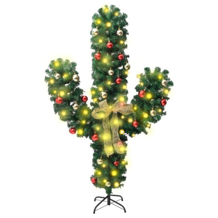 Weihnachtsbaum,künstlicher Weihnachtsbaum,choinka NA pniu,Weihnachtsdeko Kaktus mit Ständer und LED Grün 150 cm PVCchristmas Trees,Weihnachtsbaum künstlich,Christmas Tree,