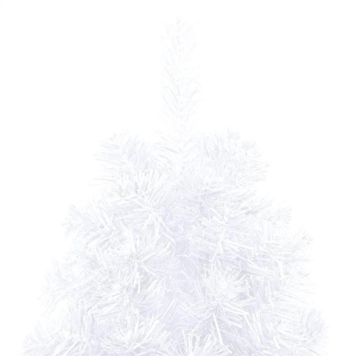 Künstlicher Halb-Weihnachtsbaum Beleuchtung Kugeln Weiß 210 cmWeiß und Rose