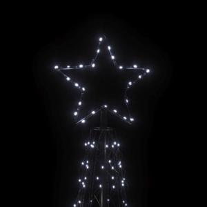LED kerstboom dennenboom lichtboom kerstdecoratie verlichting buiten verlicht lichtketting outdoor kegelvorm koud wit 500 leds 100x300 cm
