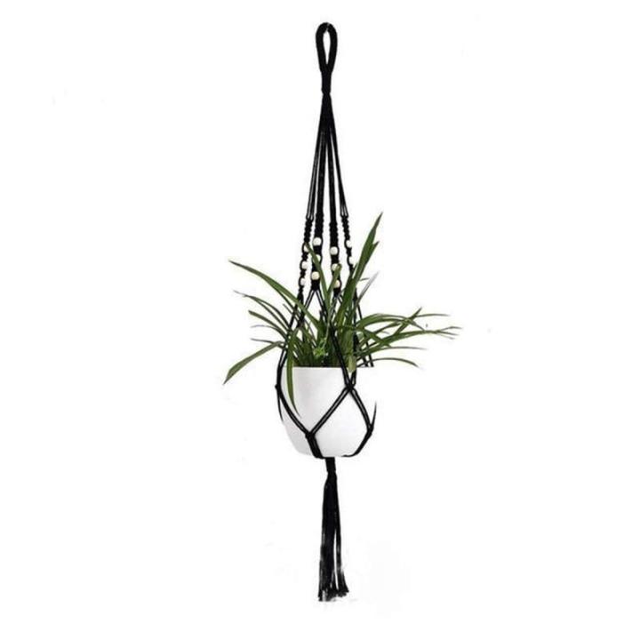 Handgemaakte Macramé Bedrijfshanger Bloem / Pot Hanger Pot Vak voor Wanddecoratie Count/Tuin Pothouder voor Planten (Kleur: DTC1003)