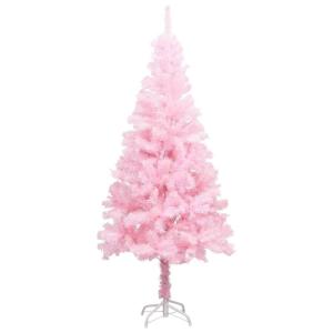 Künstlicher Weihnachtsbaum mit Ständer Christbaum Tannenbaum Kunstbaum Weihnachten Künstlicher Weihnachtsbaum Weihnachtsdeko Rosa 120 cm PVC