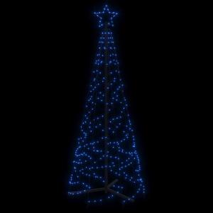 LED Weihnachtsbaum Aussen Kegelform Weihnachtsbaum Metall Groß Blau 200 LEDs Tannenbaum Lichterbaum Weihnachtsdeko Aussen Weihnachtsbaum Tanne 180 cm