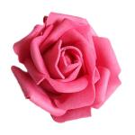 50 x schuimhoofden, bloemhoofden, kunstbloemen, bruidsboeket, huisdecoratie, rozen - roze, 7,5 - 7,5 cm