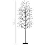 LED Weihnachtsbaum Lichterbaum Weihnachten Christbaum für Außenbereich geeignet 2000 LEDs Kaltweißes Licht Kirschblüten 500 cm