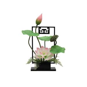 Kunstblumen Künstliche Blumen für den Innenbereich, gefälschtes Lotus-Blumen-Set, realistische Seidenblumen für drinnen und draußen, Hochzeit, Zuhause, Büro, Dekoration für 