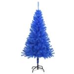 Kunstkerstboom, USB-kerstboom, dennenboom, kunstkerstboom met standaard, blauw, 150 cm, pvc-kerstboom met verlichting,