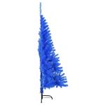 Kunstkerstboom met standaard, 150 cm, hoge kerstdecoratie, pvc en staal, blauw