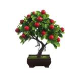 Kunstblumen Künstliche Obst-Topfpflanze, Kunst-Mini-Kunststoff-Obstpflanzen, Kunstpflanzen im Topf, für Geschäft, Büro, Zuhause, Tischdekoration für jeden Anlass