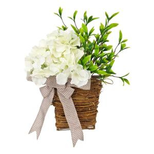 Solide künstliche Blumenkörbe, langlebig und lichtbeständig, künstliche Pflanzenkörbe, geeignet für jeden Anlass, Feiertage.