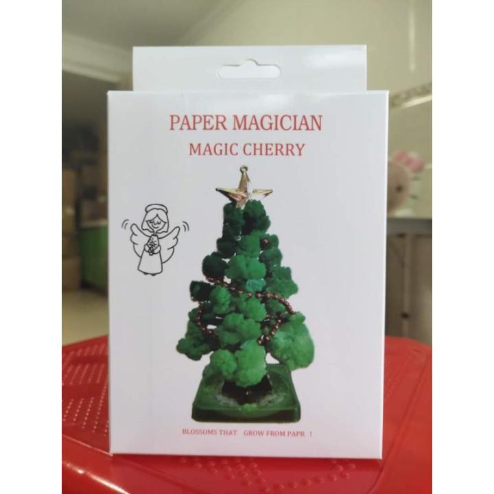 【UK Stock】 Mini kerstboom magie groeien, papieren boom DIY kristal kweekkit/ornamenten decoratie speelgoed nieuwigheid kerstcadeau jongens meisjes wetenschapskits en speelgoed 