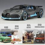 1/18 Voor Bugatti Chiron Divo Gegoten Metaal Hoge Simulatie Sportwagen Model Ambachten Decoratie (Kleur: Zwart)