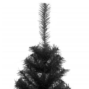 Künstlicher Weihnachtsbaum mit Ständer 150 cm H Weihnachtsbaum Hoch Christmas Tree Feiertagsdekoration Weihnachten Dekoration Unechter Tannenbaum PVC&Stahl Schwarz