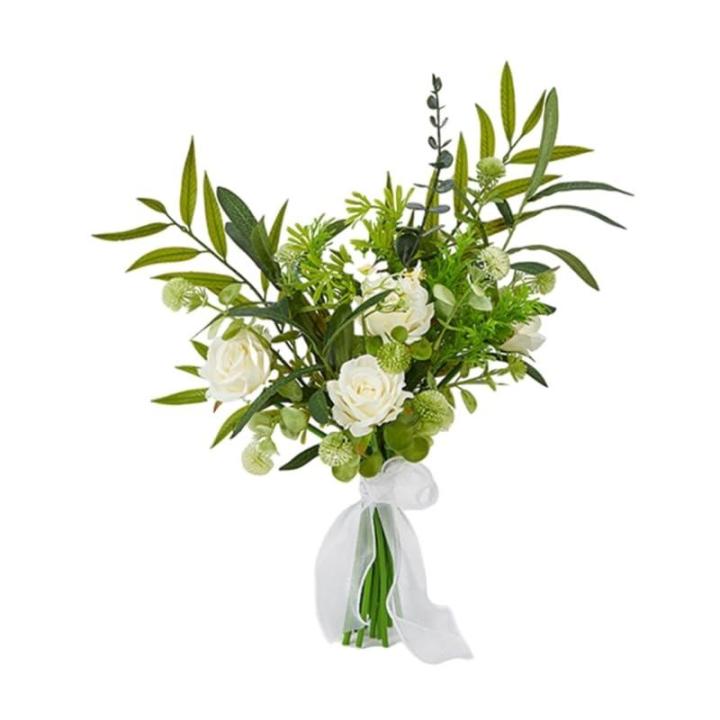 Hochzeitssträuße für die Braut, Brautjungfer, Handsträuße, künstliche Blumen zum Werfen, Zeremonie, Jahrestag, Brautparty-Dekorationen