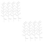 8 Stück Kristallperlen Blumen Hochzeit Pflanzen Perlen Blumenzweig Blumen Bastelperlen Acryl Blumenzweig Künstliche Blumenzweige Heimdekoration Hochzeit Blumen
