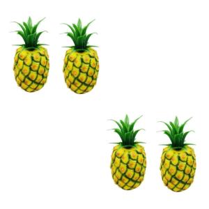 2 Sätze Lebensechte Fruchtdekoration Künstliche Früchte Plastikobst Tischdeko Esstisch Künstliches para Prop-Modell Früchte Foto Requisiten Nachahmung Ananas-Modell 2 Stück *